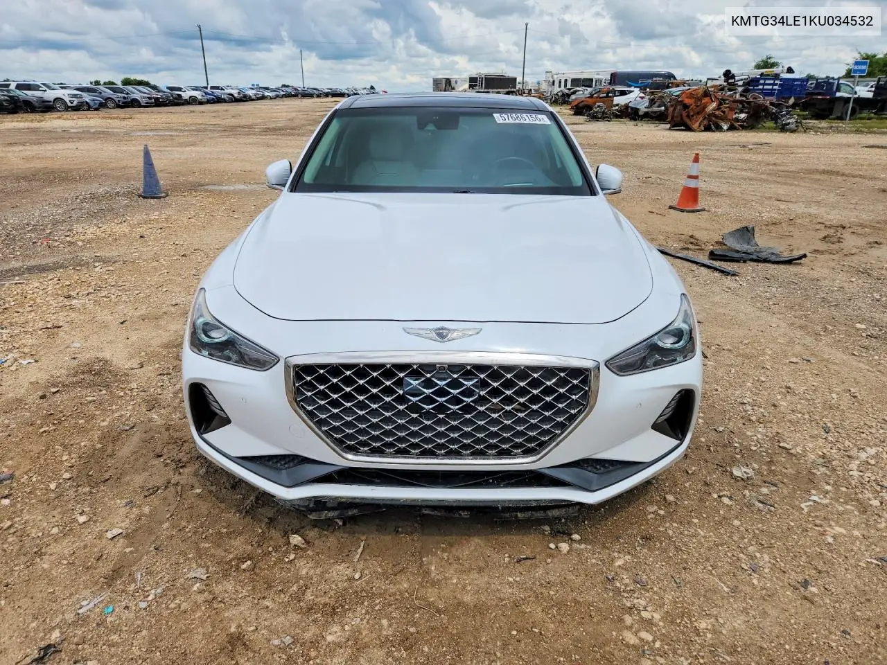 2019 Genesis G70 3.3T Advanced VIN: KMTG34LE1KU034532 Lot: 57686156