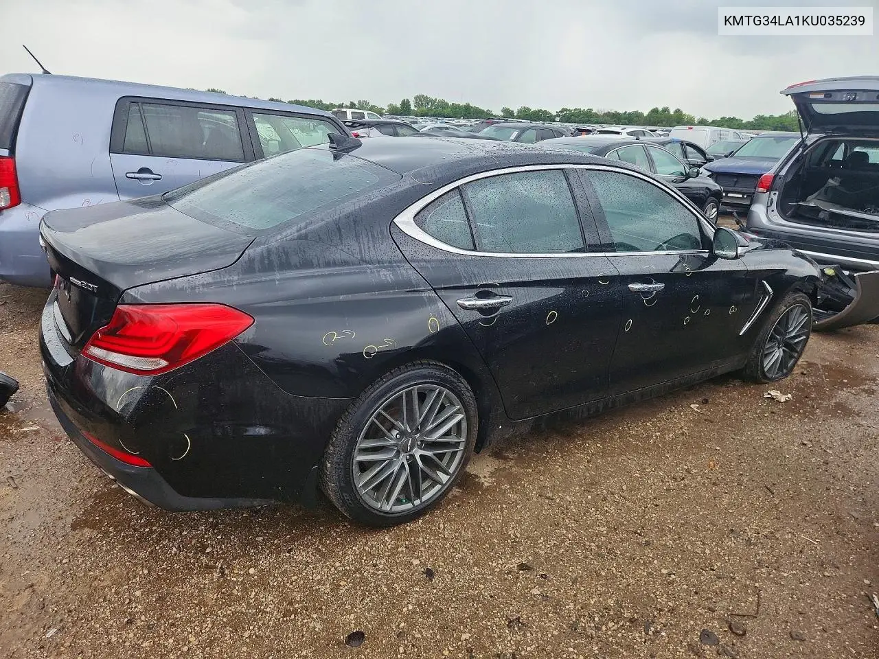 2019 Genesis G70 Elite VIN: KMTG34LA1KU035239 Lot: 58459076