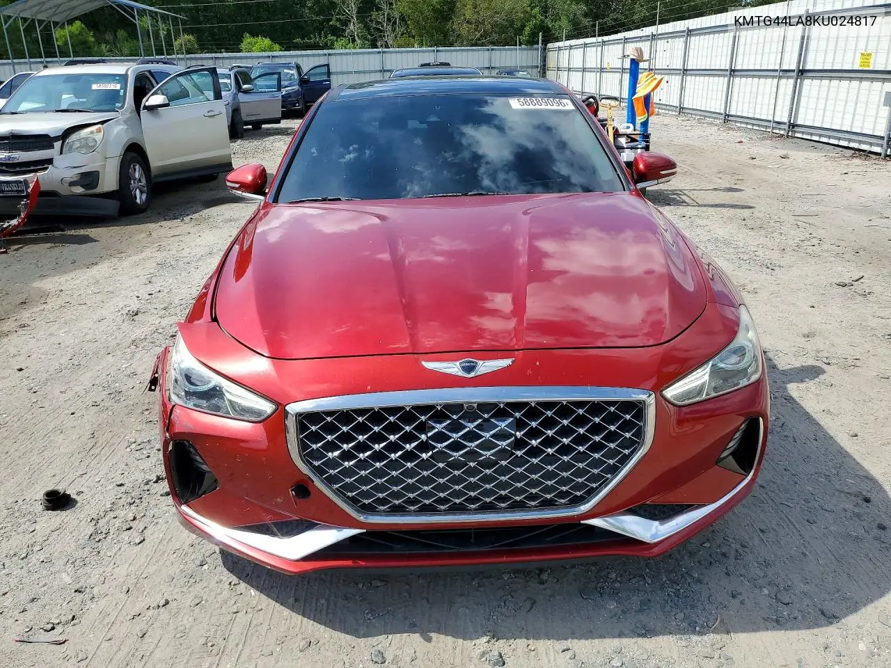 2019 Genesis G70 2.0T Advanced VIN: KMTG44LA8KU024817 Lot: 58889096