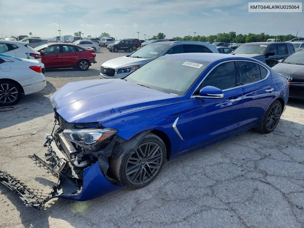 2019 Genesis G70 Advanced VIN: KMTG64LA9KU025064 Lot: 59581536