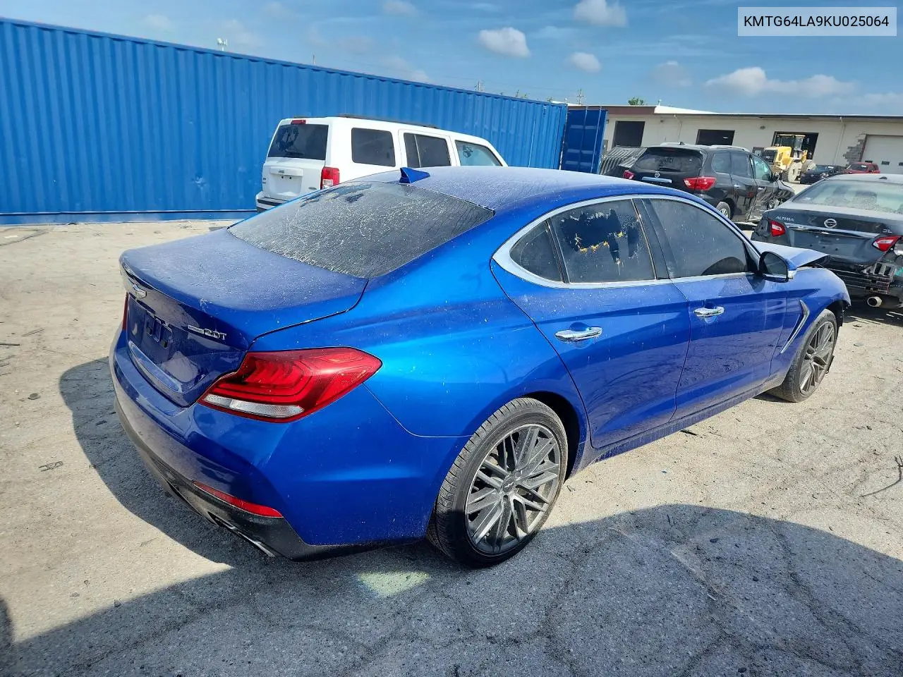 2019 Genesis G70 Advanced VIN: KMTG64LA9KU025064 Lot: 59581536