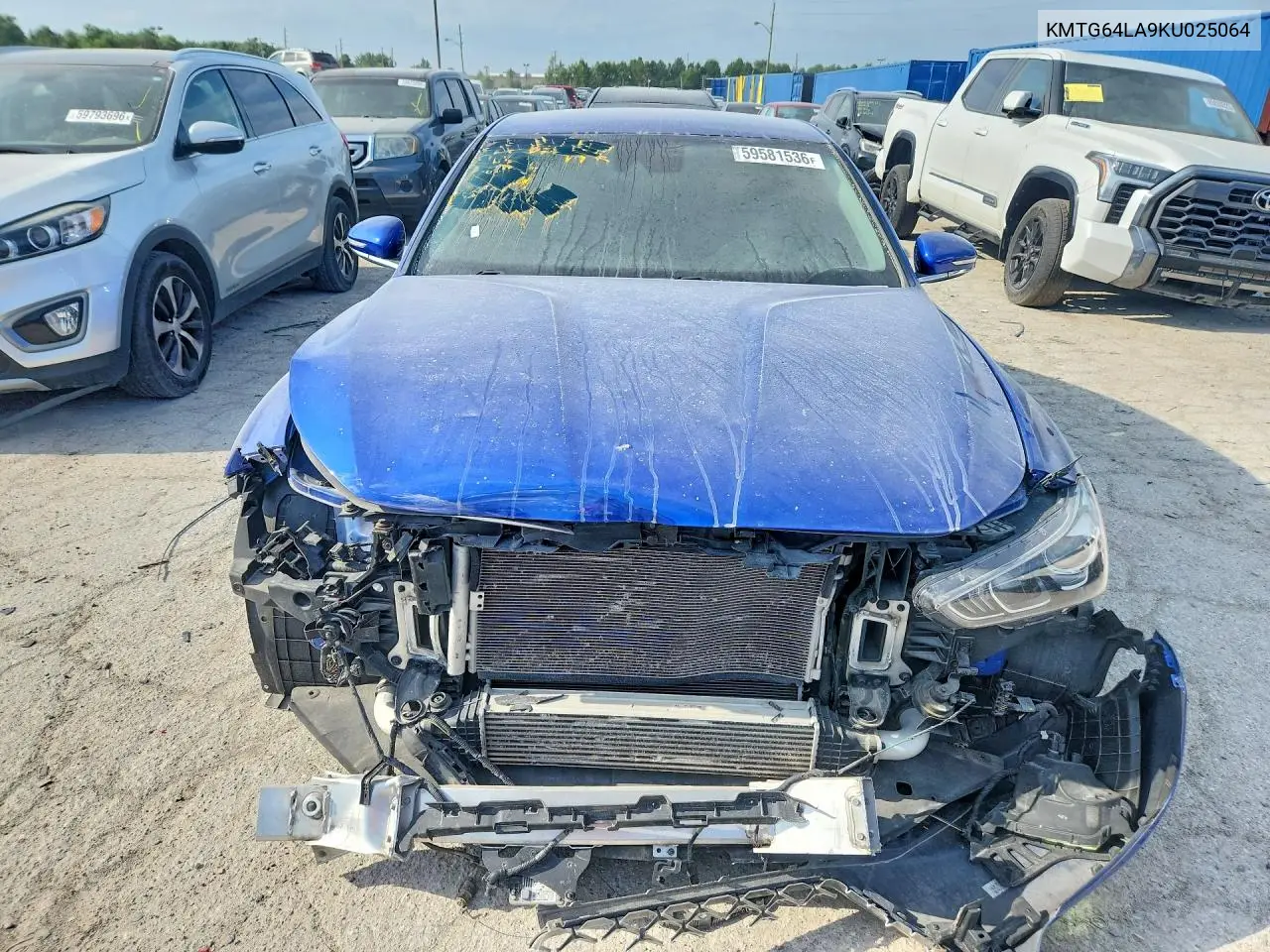 2019 Genesis G70 Advanced VIN: KMTG64LA9KU025064 Lot: 59581536