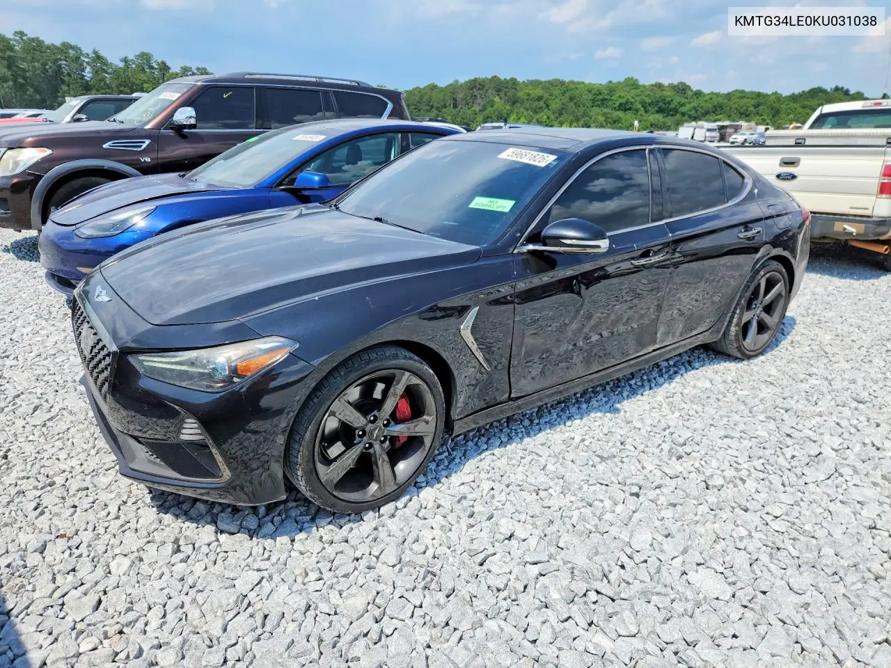 2019 Genesis G70 3.3T Advanced VIN: KMTG34LE0KU031038 Lot: 59681826