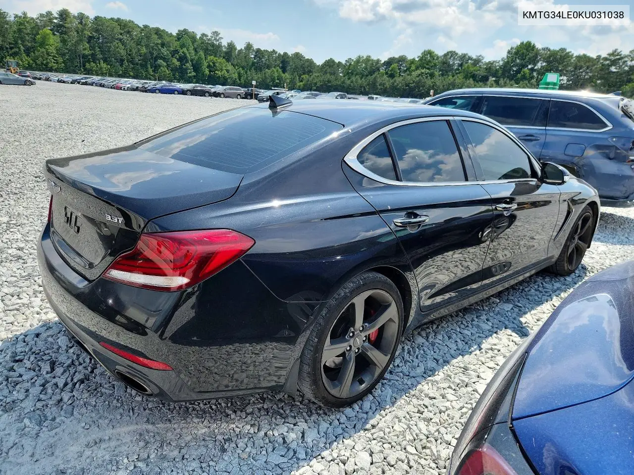 2019 Genesis G70 3.3T Advanced VIN: KMTG34LE0KU031038 Lot: 59681826