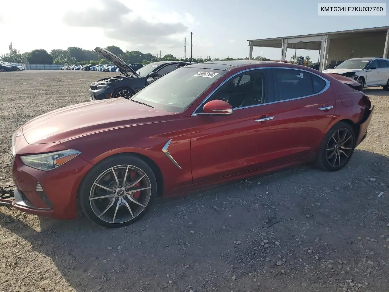 2019 Genesis G70 3.3T Advanced VIN: KMTG34LE7KU037760 Lot: 59697166