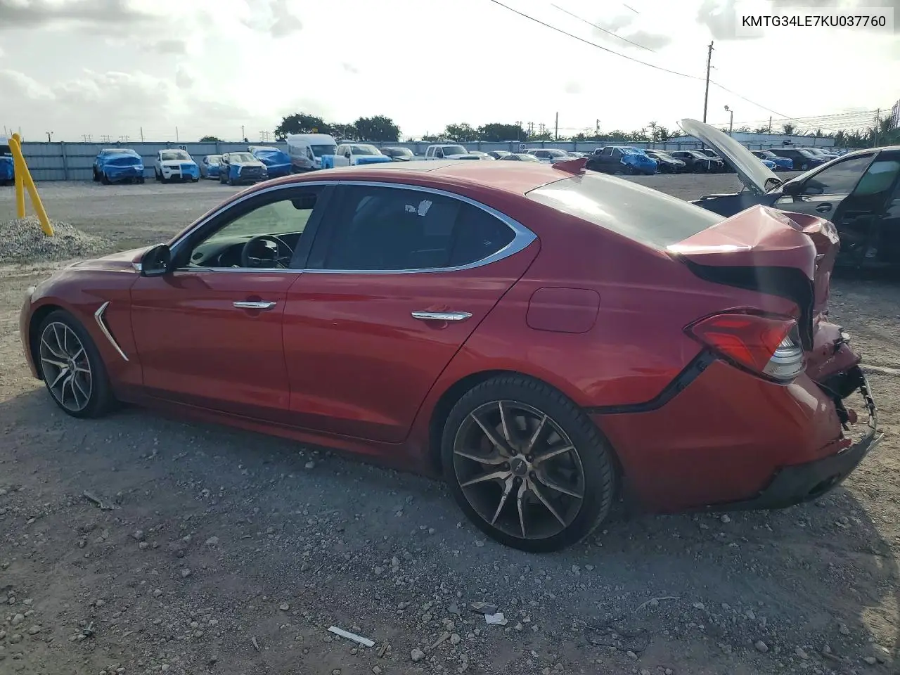 2019 Genesis G70 3.3T Advanced VIN: KMTG34LE7KU037760 Lot: 59697166