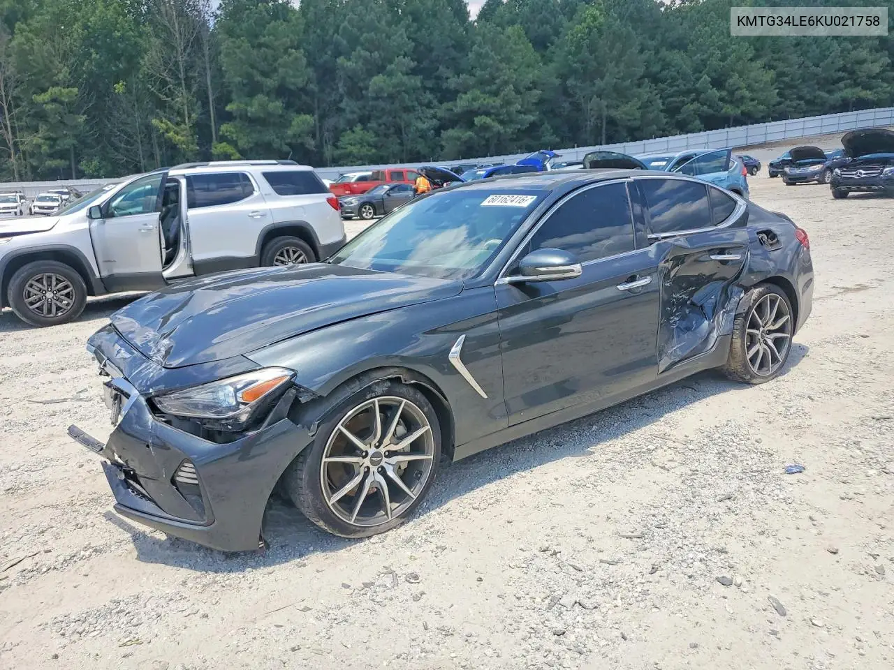 2019 Genesis G70 3.3T Design Edition VIN: KMTG34LE6KU021758 Lot: 60162416