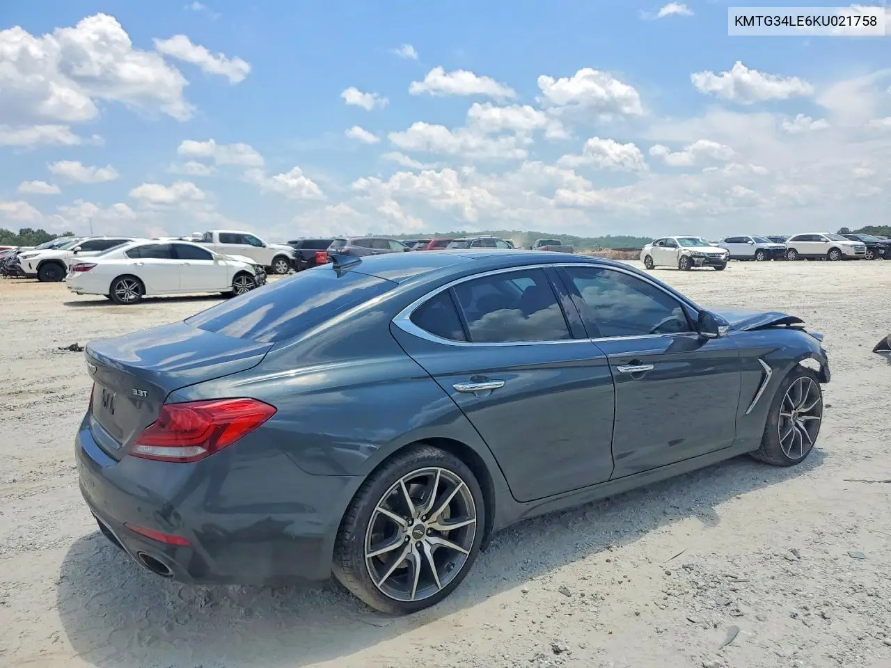 2019 Genesis G70 3.3T Design Edition VIN: KMTG34LE6KU021758 Lot: 60162416