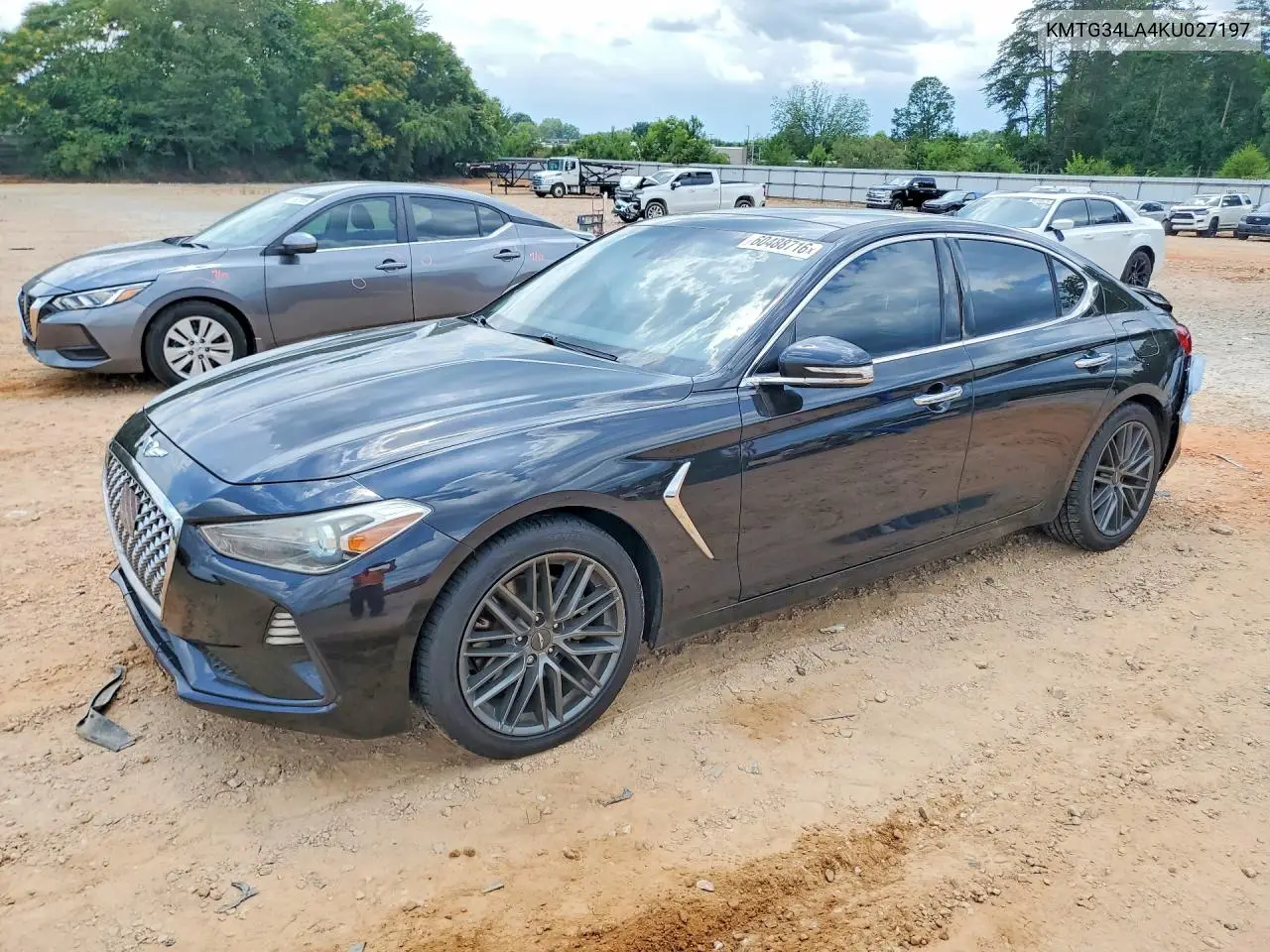 2019 Genesis G70 Elite VIN: KMTG34LA4KU027197 Lot: 60488716