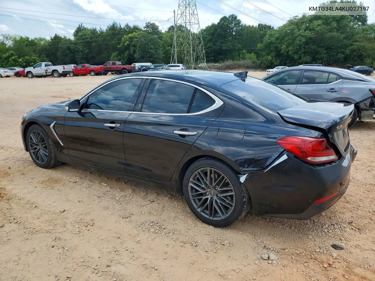 2019 Genesis G70 Elite VIN: KMTG34LA4KU027197 Lot: 60488716