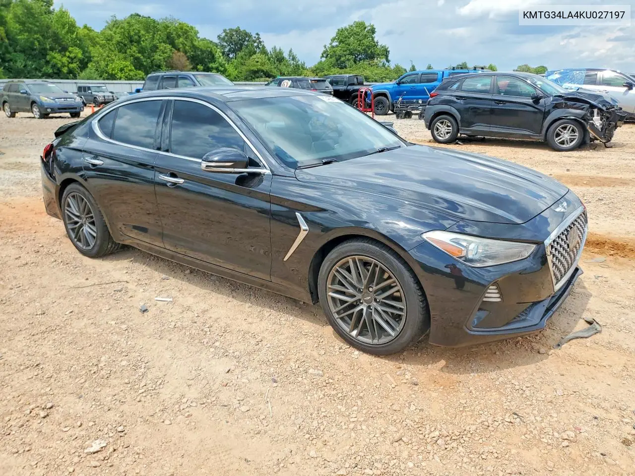 2019 Genesis G70 Elite VIN: KMTG34LA4KU027197 Lot: 60488716