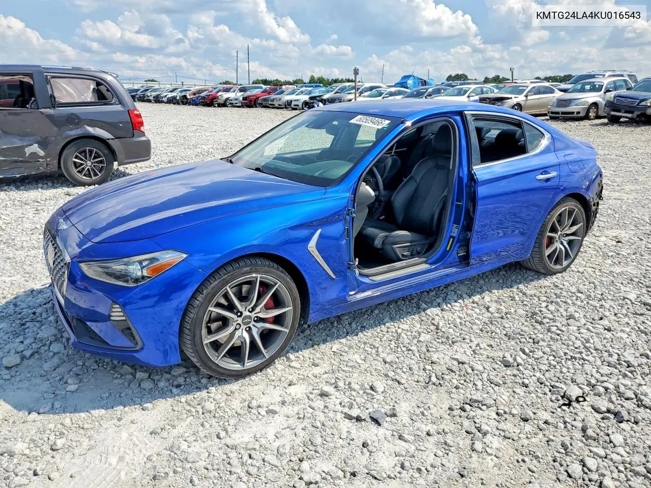 2019 Genesis G70 Sport VIN: KMTG24LA4KU016543 Lot: 60509466