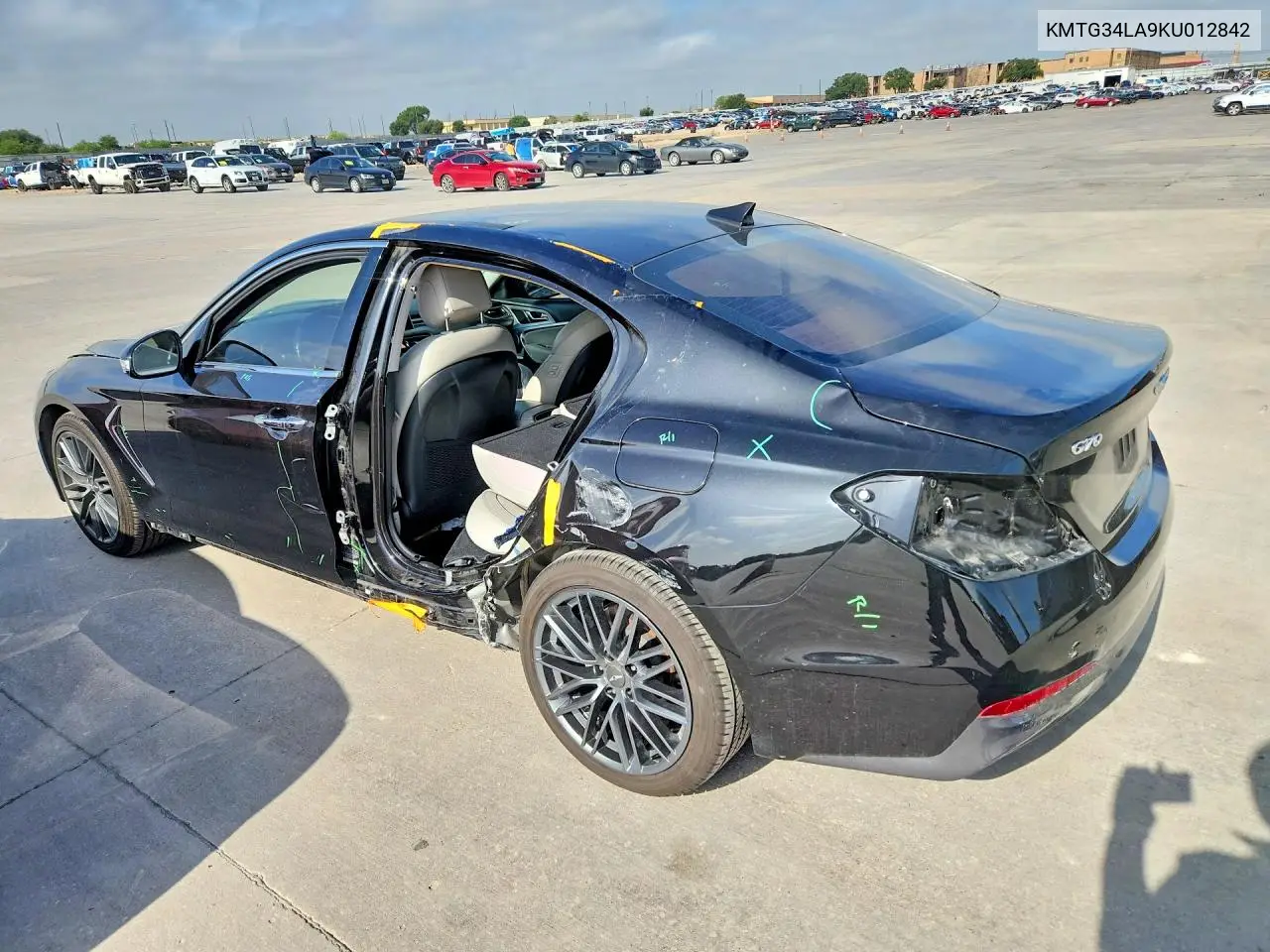 2019 Genesis G70 Elite VIN: KMTG34LA9KU012842 Lot: 60752606