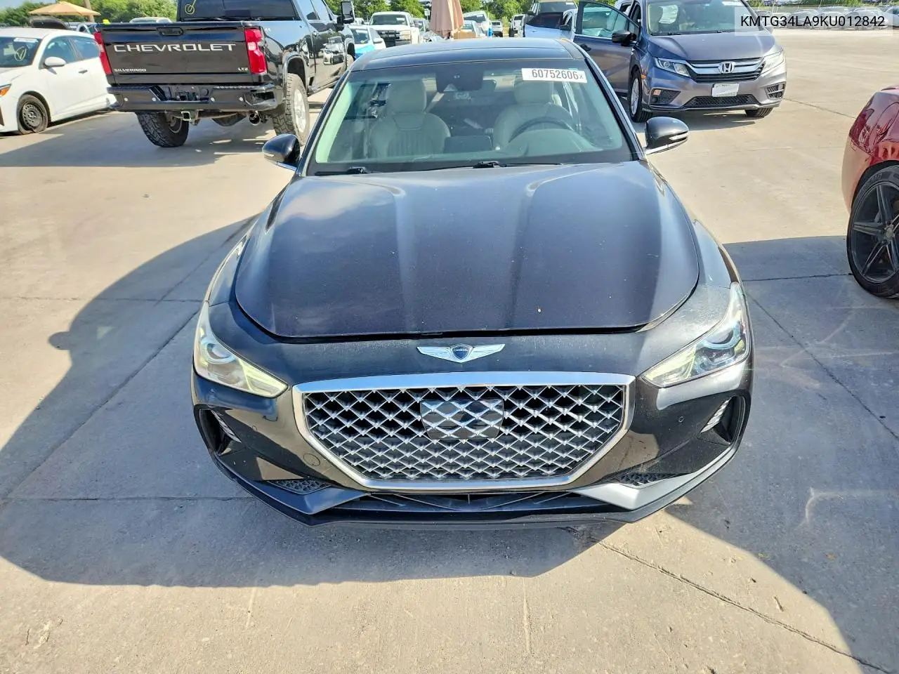 2019 Genesis G70 Elite VIN: KMTG34LA9KU012842 Lot: 60752606