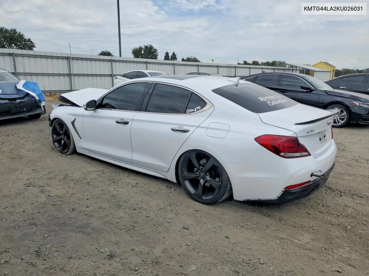 2019 Genesis G70 2.0T Advanced VIN: KMTG44LA2KU026031 Lot: 60877516