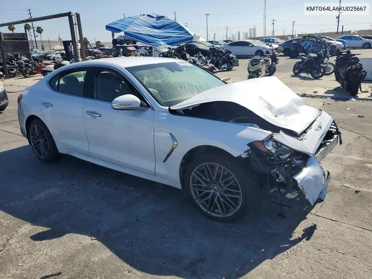 2019 Genesis G70 Advanced VIN: KMTG64LA6KU025667 Lot: 61090386