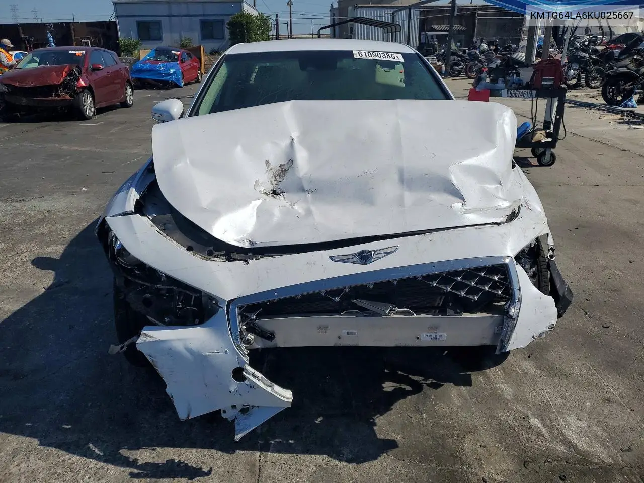 2019 Genesis G70 Advanced VIN: KMTG64LA6KU025667 Lot: 61090386