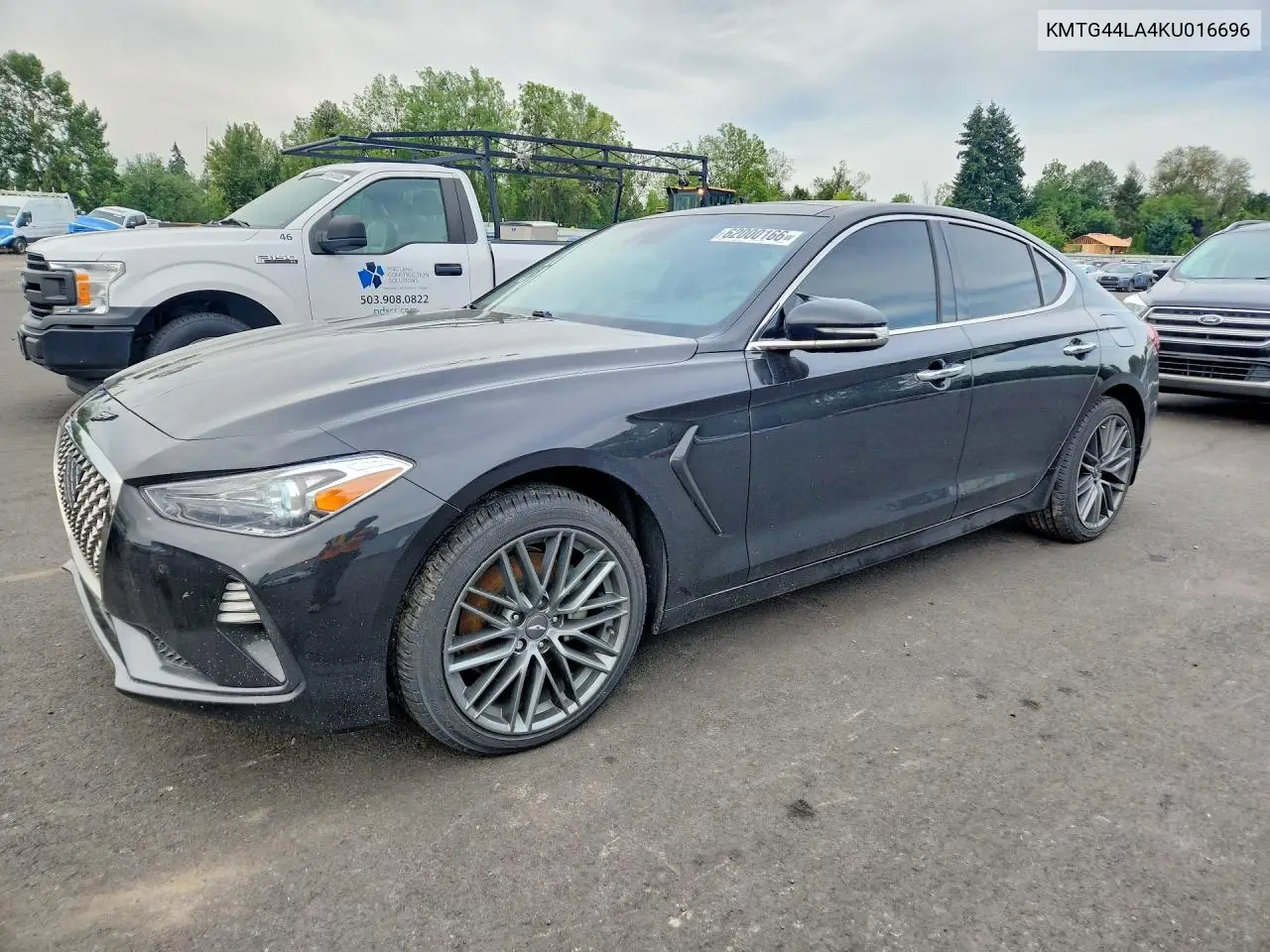 2019 Genesis G70 2.0T Advanced VIN: KMTG44LA4KU016696 Lot: 62000166