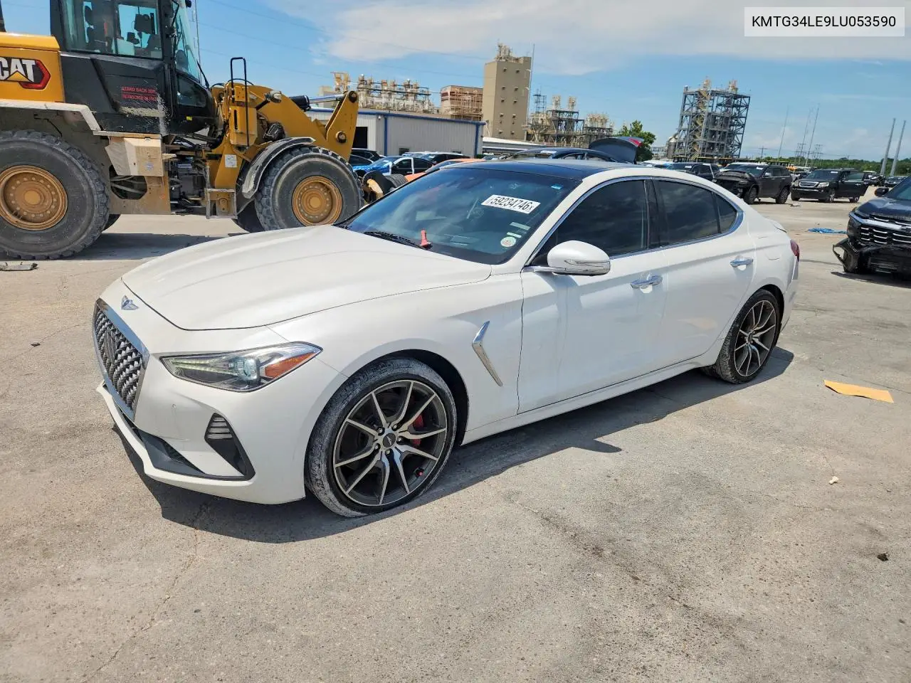 2020 Genesis G70 3.3T VIN: KMTG34LE9LU053590 Lot: 59234746