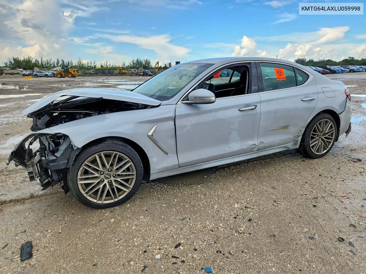 2020 Genesis G70 2.0T VIN: KMTG64LAXLU059998 Lot: 60035846
