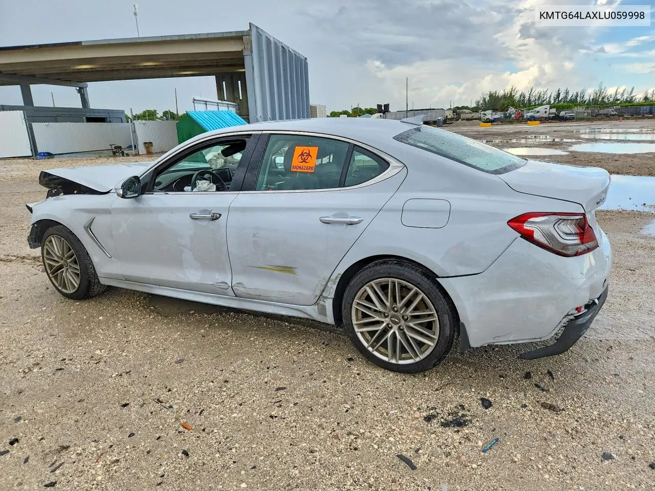 2020 Genesis G70 2.0T VIN: KMTG64LAXLU059998 Lot: 60035846