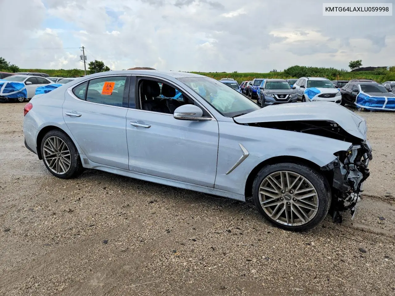 2020 Genesis G70 2.0T VIN: KMTG64LAXLU059998 Lot: 60035846