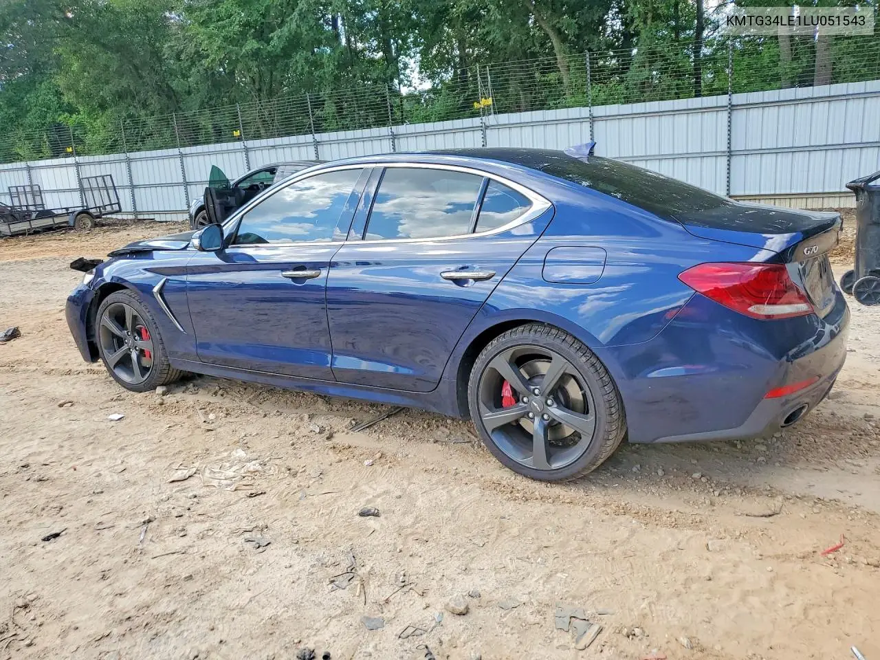 2020 Genesis G70 3.3T VIN: KMTG34LE1LU051543 Lot: 60164186