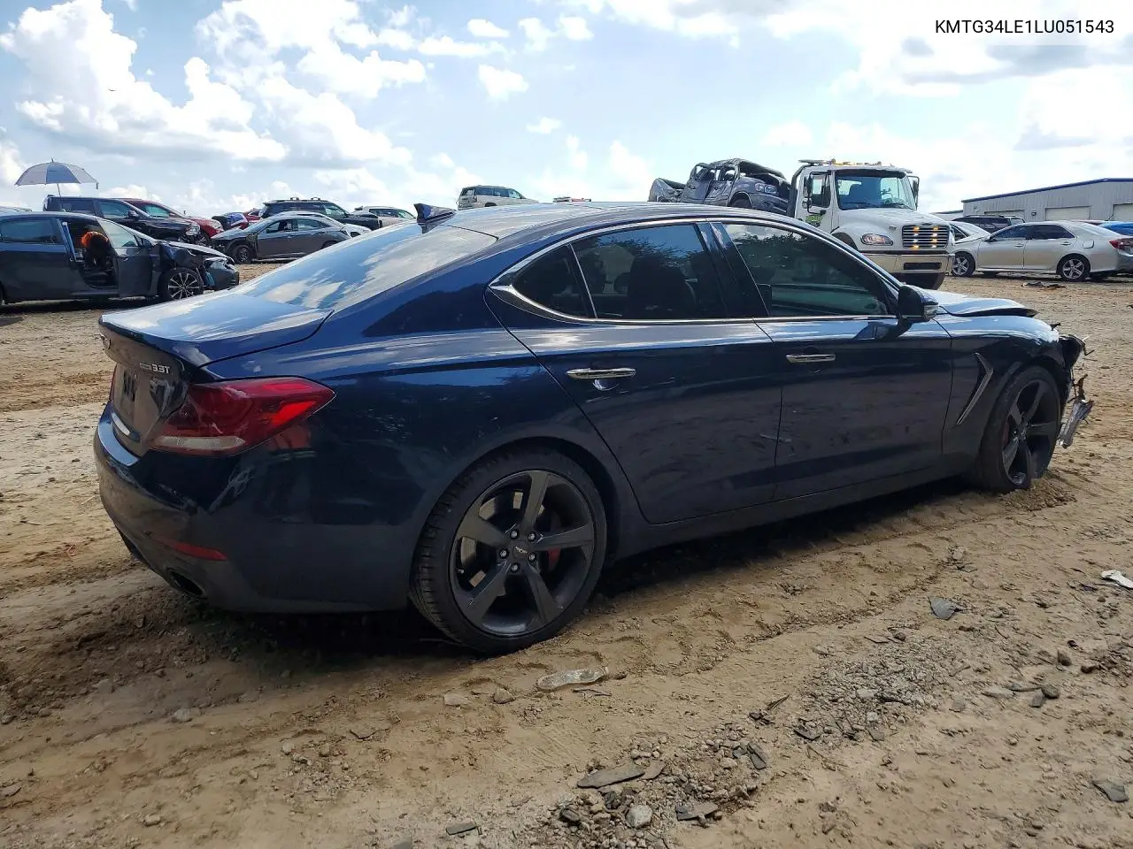 2020 Genesis G70 3.3T VIN: KMTG34LE1LU051543 Lot: 60164186