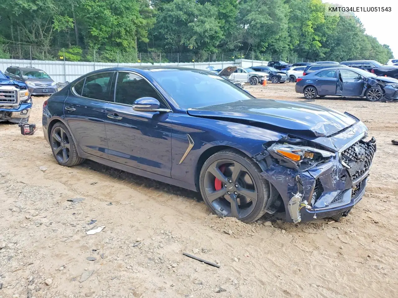 2020 Genesis G70 3.3T VIN: KMTG34LE1LU051543 Lot: 60164186