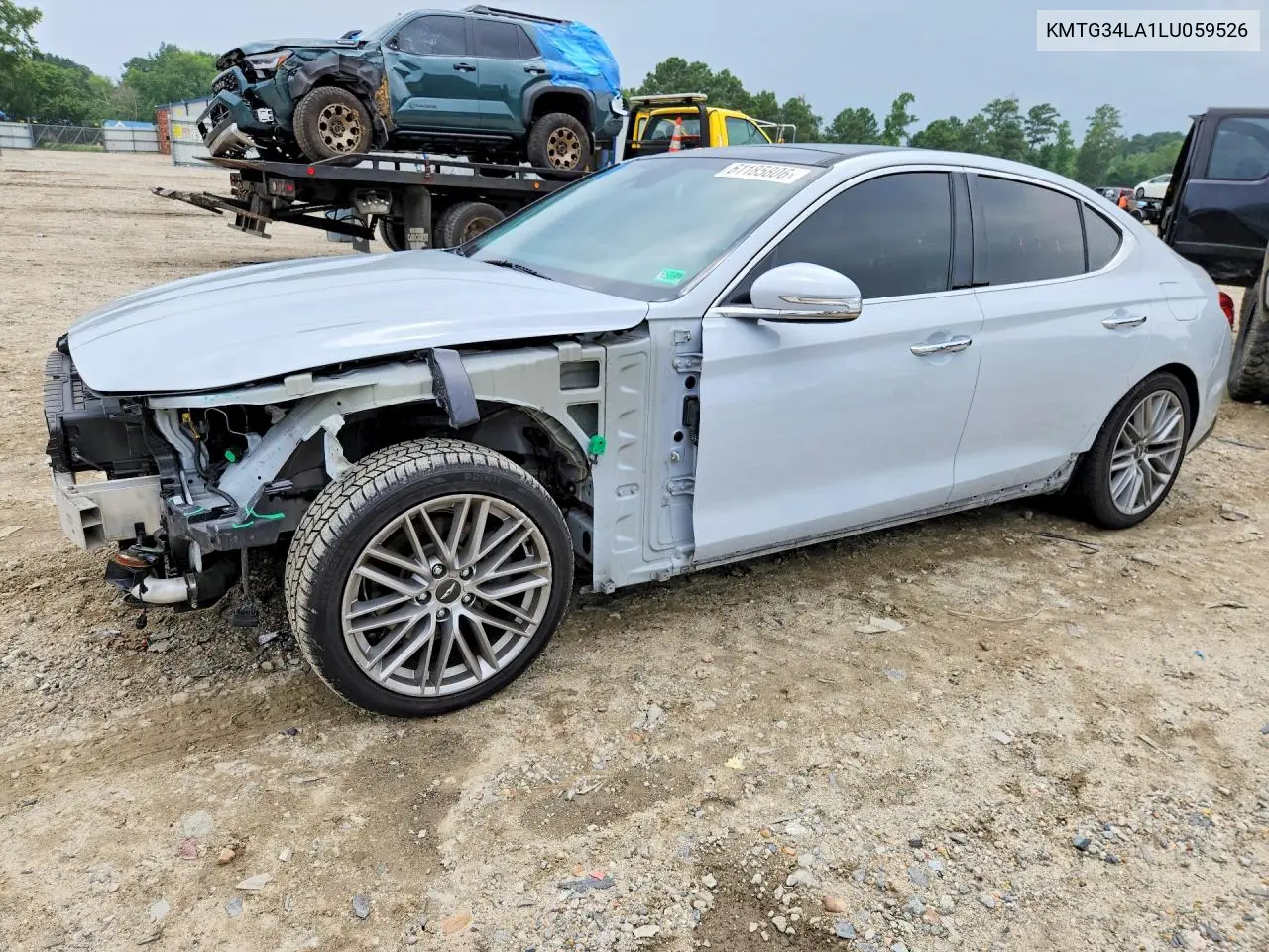 2020 Genesis G70 Elite VIN: KMTG34LA1LU059526 Lot: 61185806