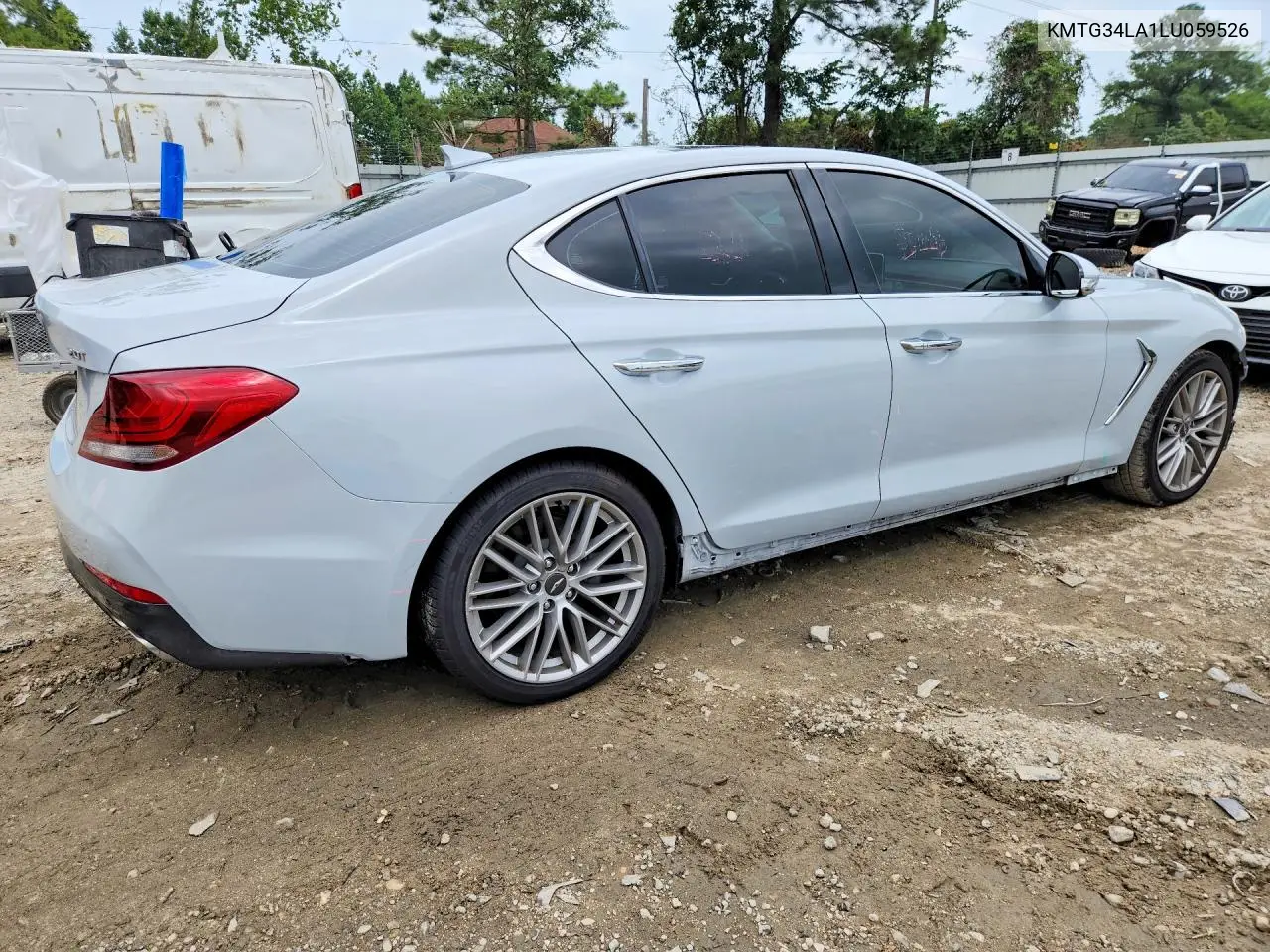2020 Genesis G70 Elite VIN: KMTG34LA1LU059526 Lot: 61185806