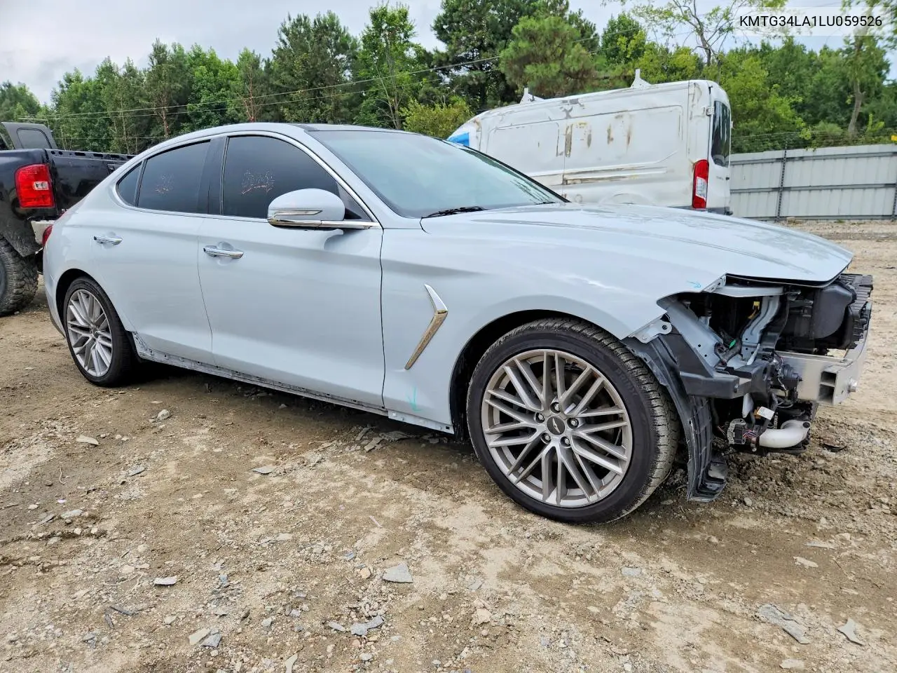 2020 Genesis G70 Elite VIN: KMTG34LA1LU059526 Lot: 61185806