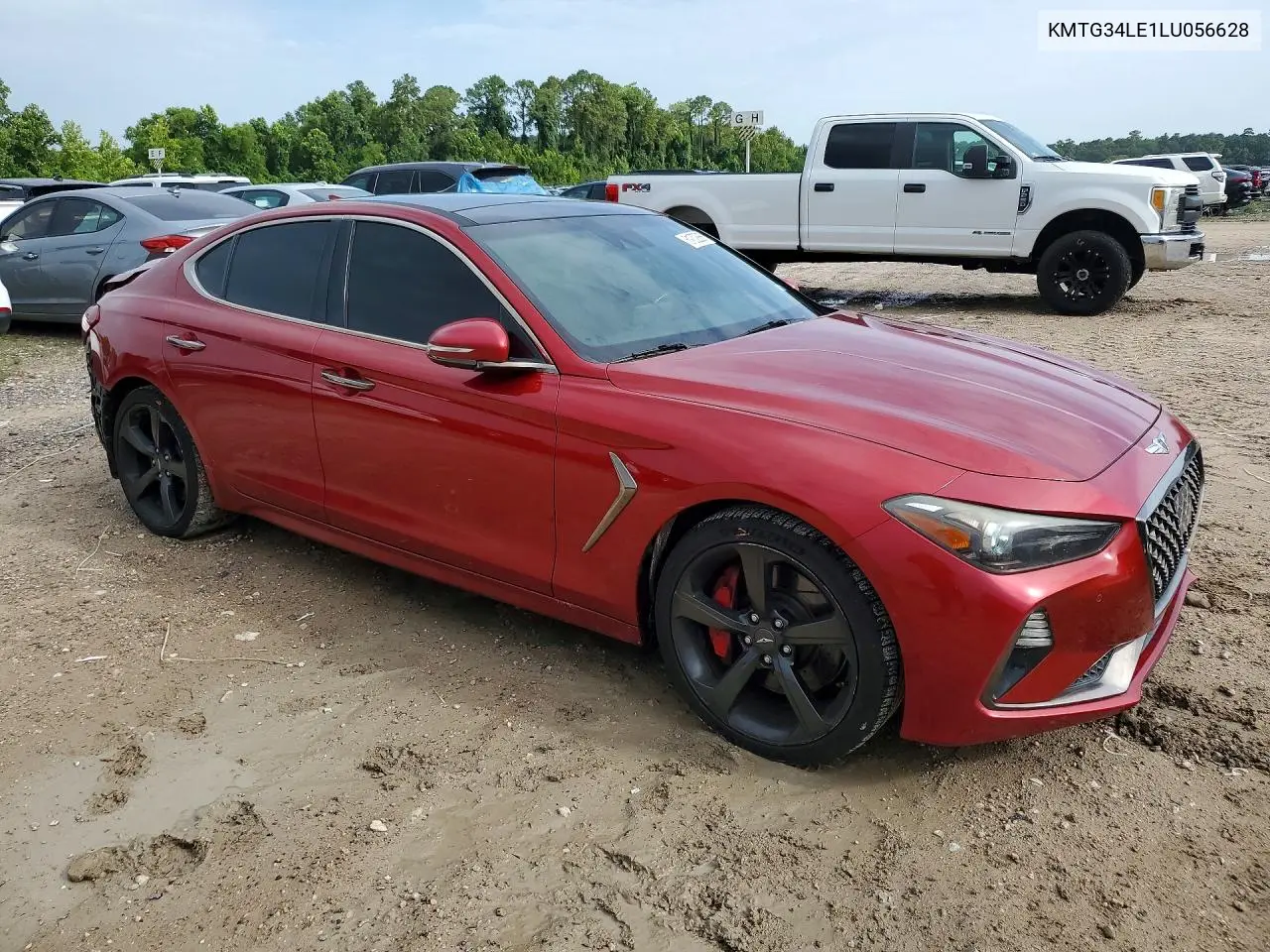 2020 Genesis G70 3.3T VIN: KMTG34LE1LU056628 Lot: 61202886