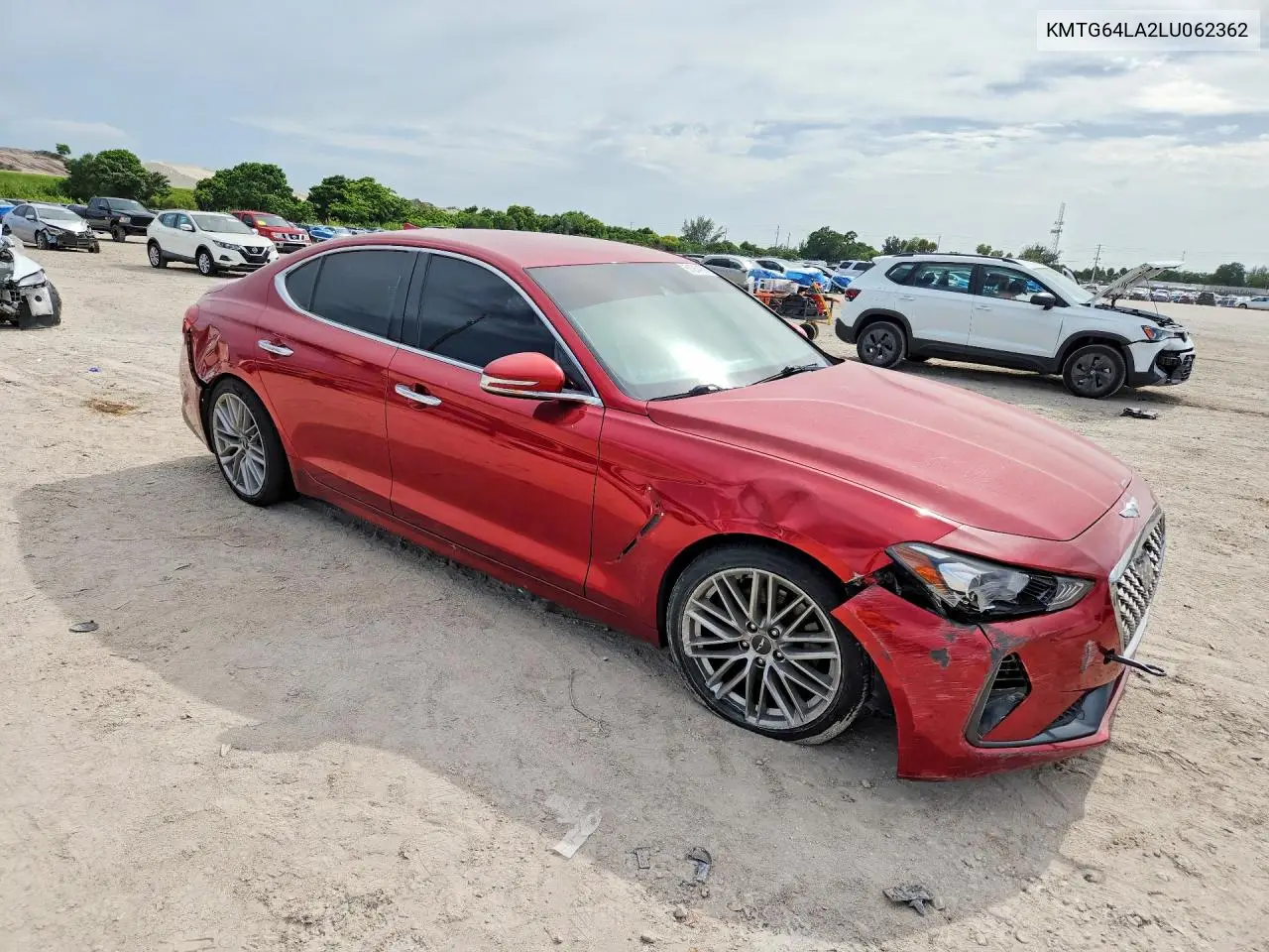 2020 Genesis G70 2.0T VIN: KMTG64LA2LU062362 Lot: 61264136