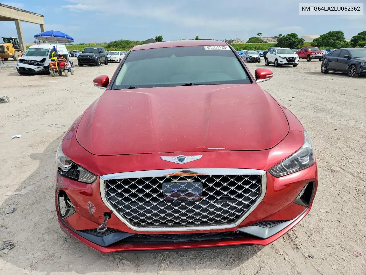 2020 Genesis G70 2.0T VIN: KMTG64LA2LU062362 Lot: 61264136