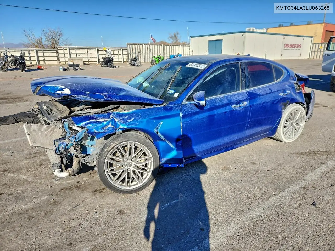 2020 Genesis G70 Elite VIN: KMTG34LA3LU063268 Lot: 97386225