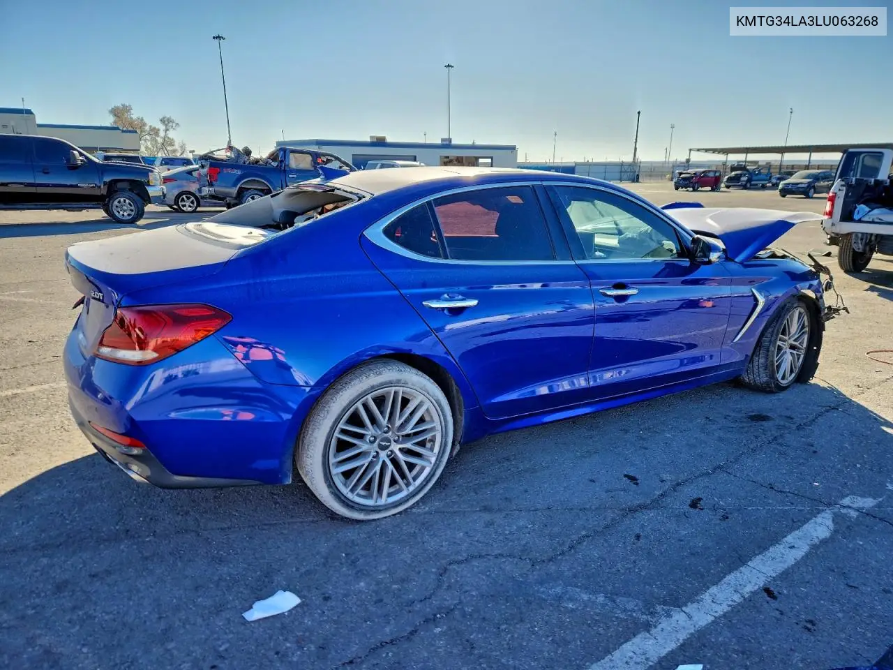 2020 Genesis G70 Elite VIN: KMTG34LA3LU063268 Lot: 97386225