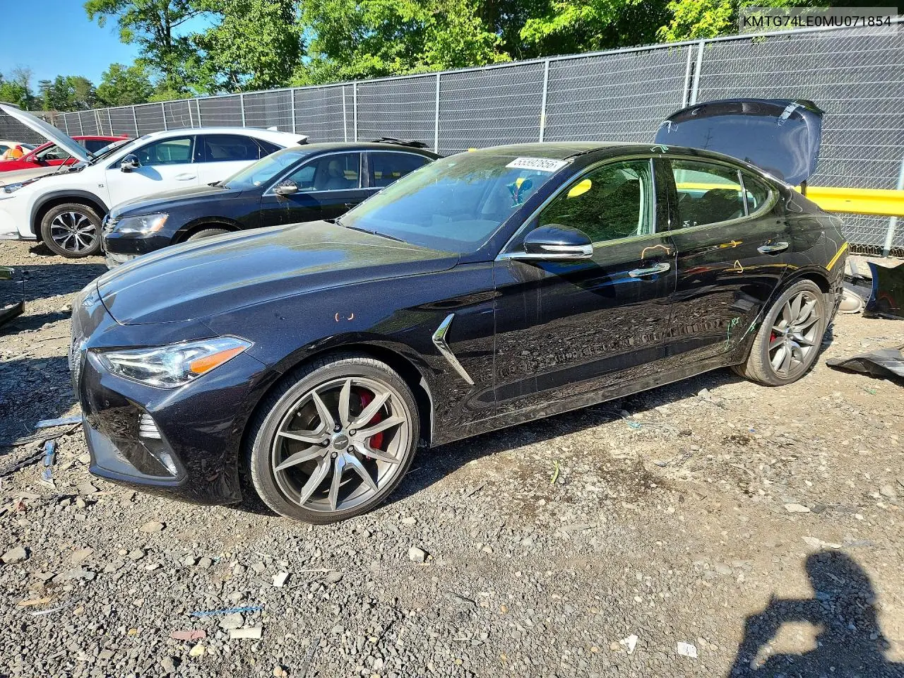 2021 Genesis G70 3.3T VIN: KMTG74LE0MU071854 Lot: 55592856