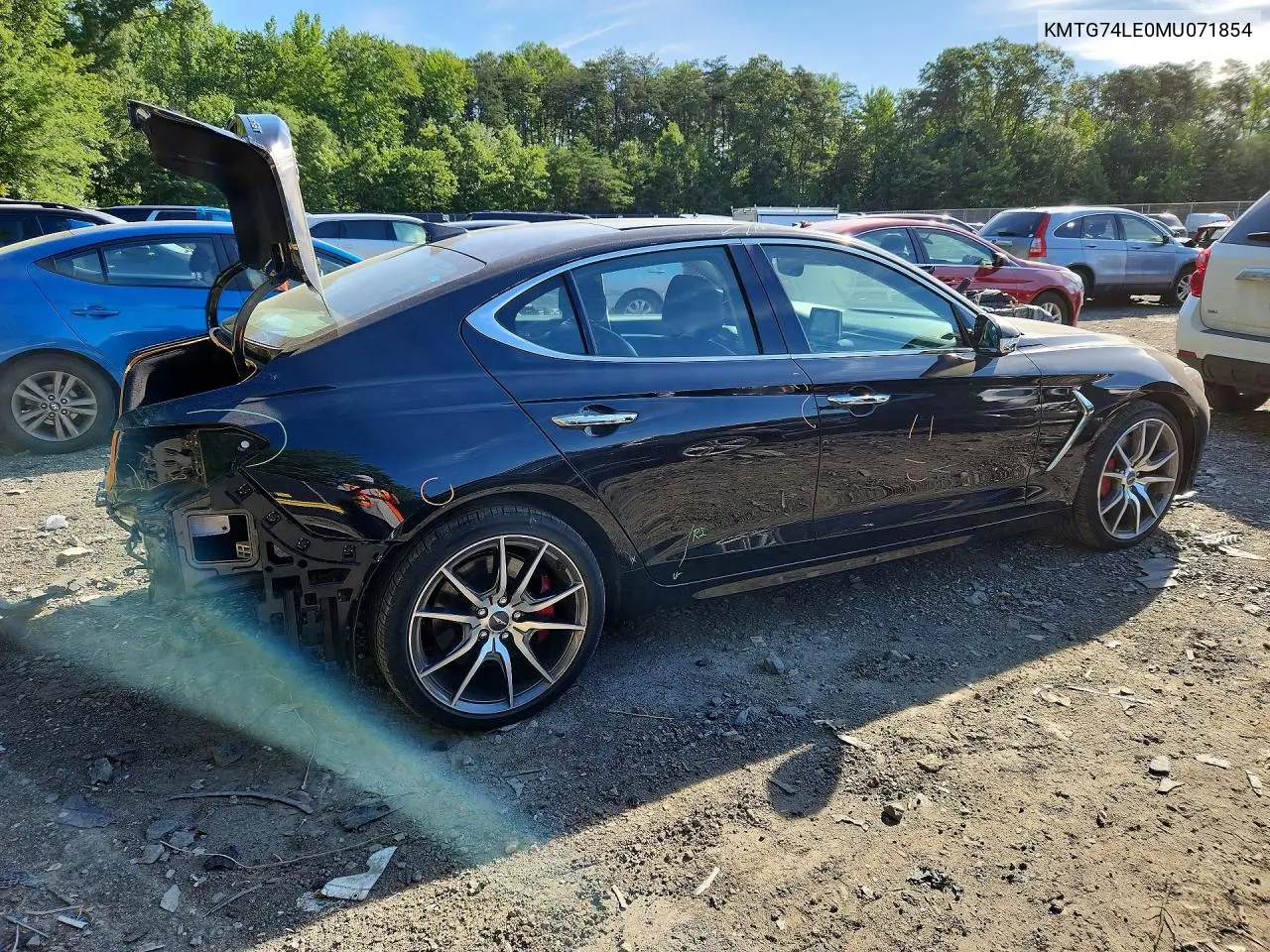 2021 Genesis G70 3.3T VIN: KMTG74LE0MU071854 Lot: 55592856