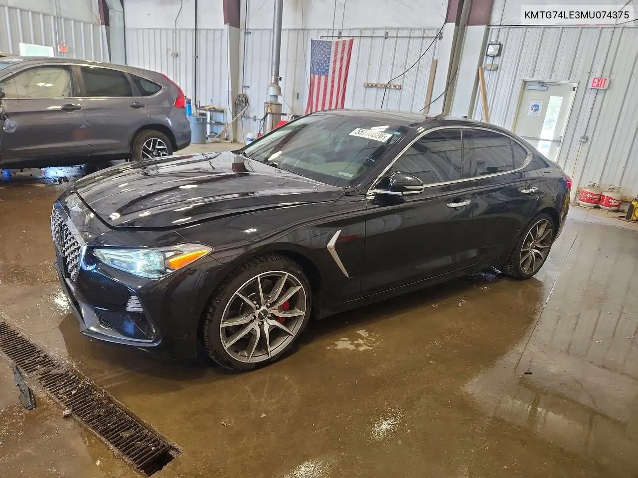 2021 Genesis G70 3.3T VIN: KMTG74LE3MU074375 Lot: 55710826
