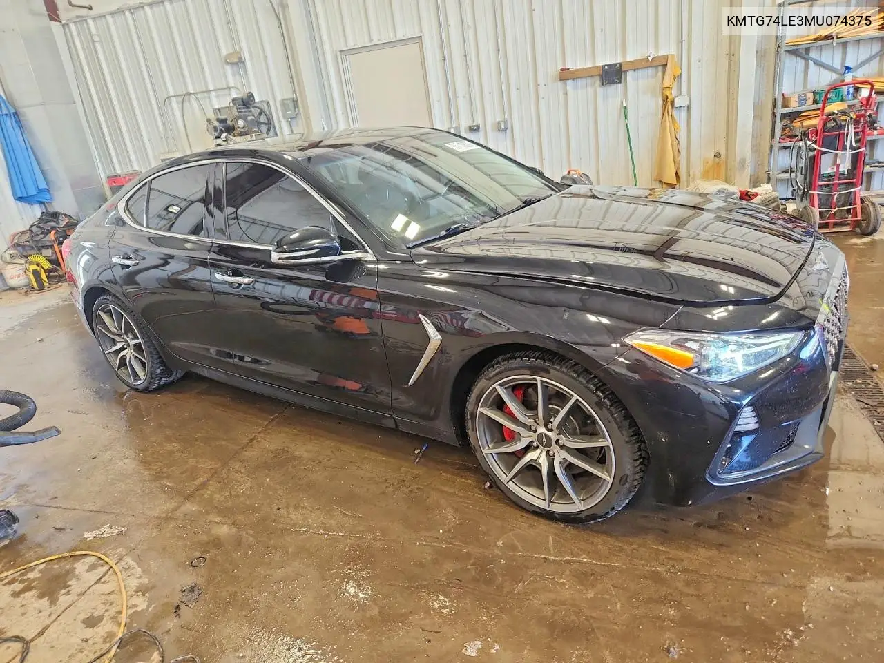 2021 Genesis G70 3.3T VIN: KMTG74LE3MU074375 Lot: 55710826