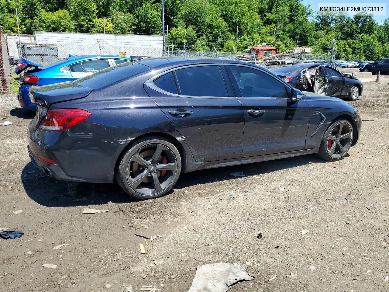 2021 Genesis G70 3.3T VIN: KMTG34LE2MU073312 Lot: 56649026