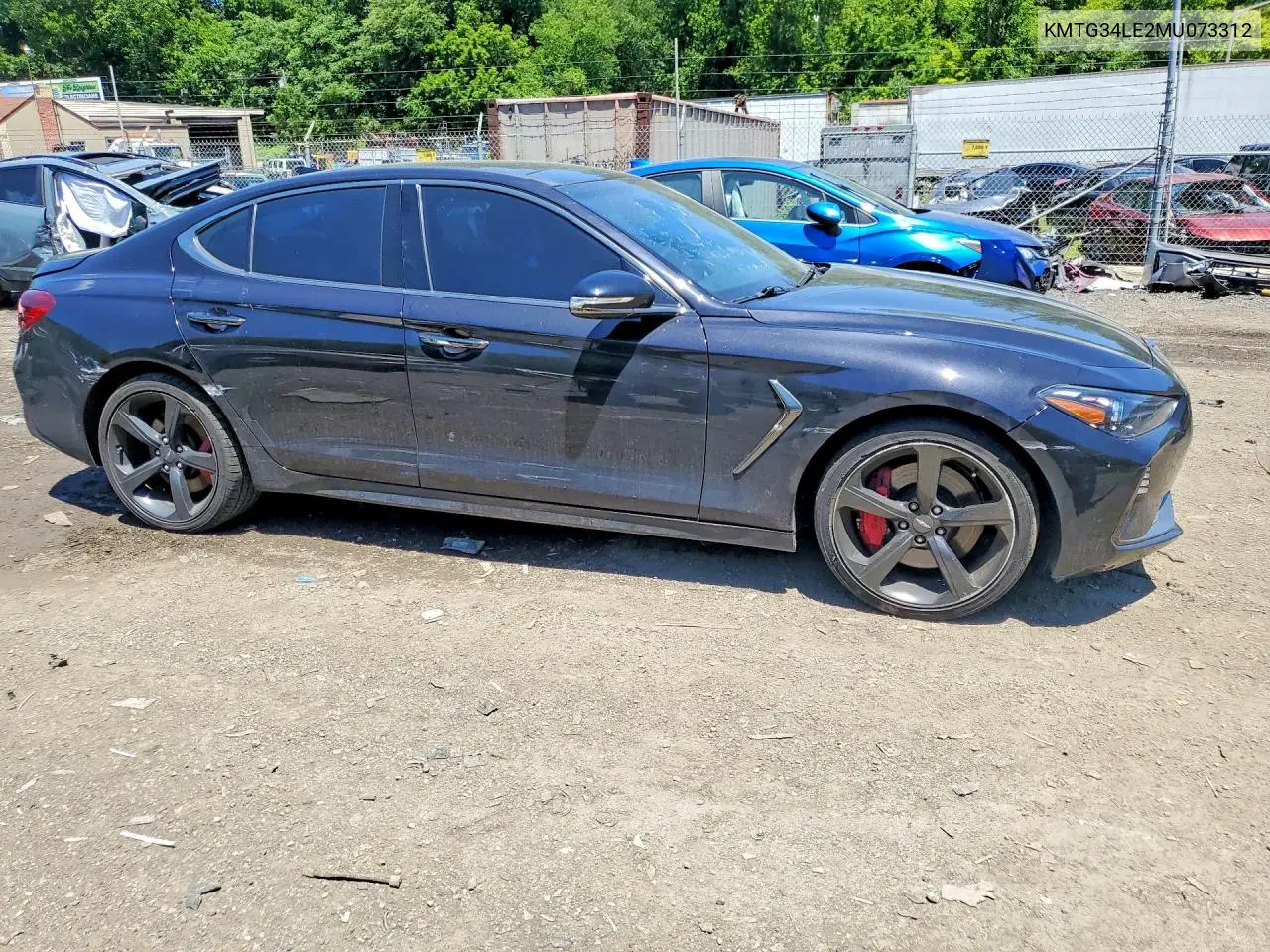 2021 Genesis G70 3.3T VIN: KMTG34LE2MU073312 Lot: 56649026