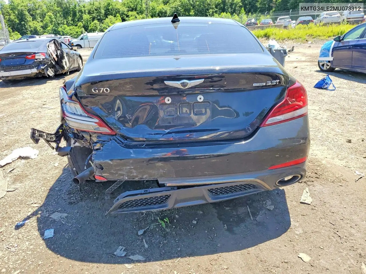 2021 Genesis G70 3.3T VIN: KMTG34LE2MU073312 Lot: 56649026