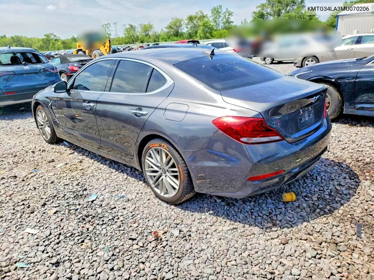 2021 Genesis G70 Elite VIN: KMTG34LA3MU070206 Lot: 58173286