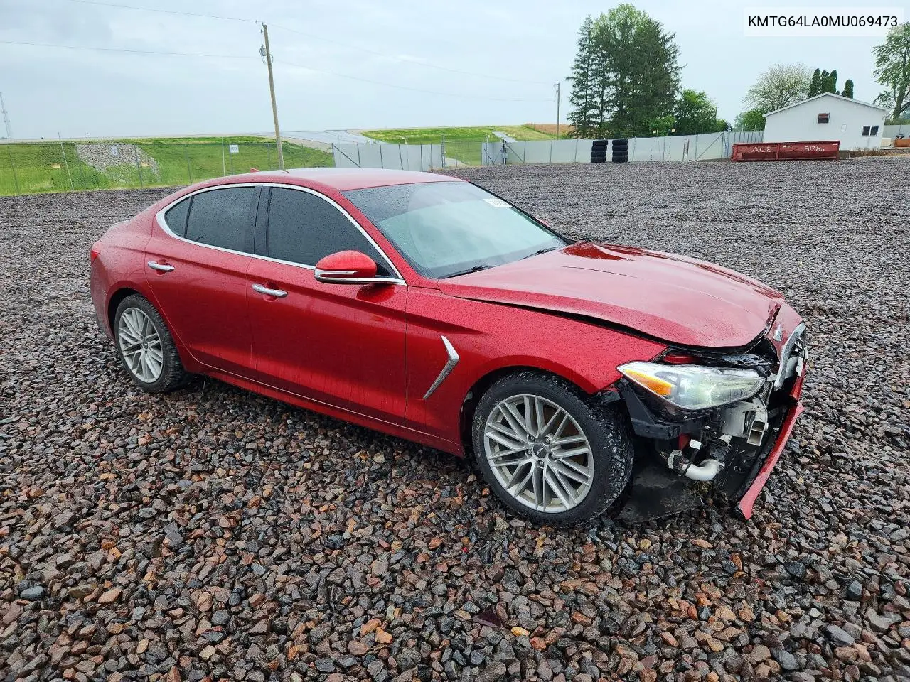2021 Genesis G70 2.0T VIN: KMTG64LA0MU069473 Lot: 58764596