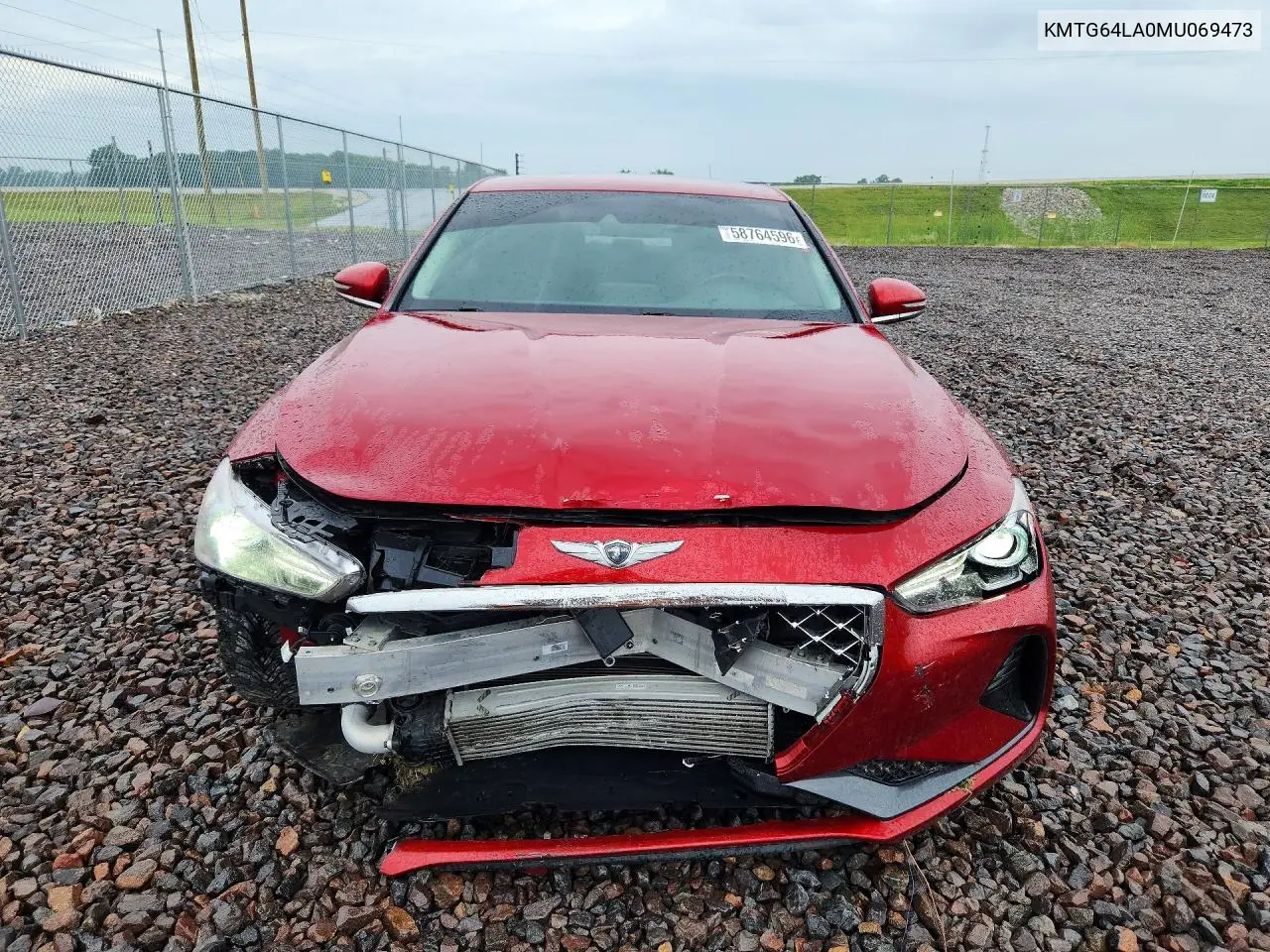 2021 Genesis G70 2.0T VIN: KMTG64LA0MU069473 Lot: 58764596