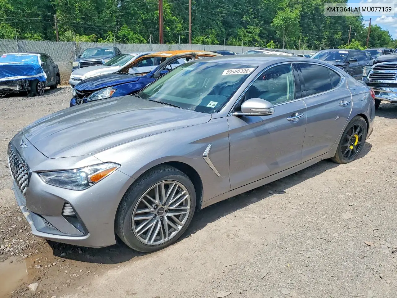 2021 Genesis G70 2.0T VIN: KMTG64LA1MU077159 Lot: 59588396