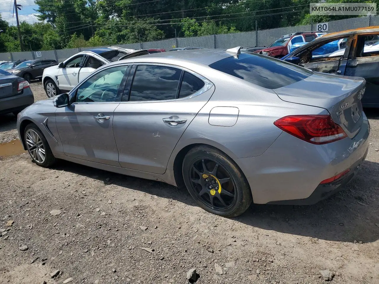 2021 Genesis G70 2.0T VIN: KMTG64LA1MU077159 Lot: 59588396