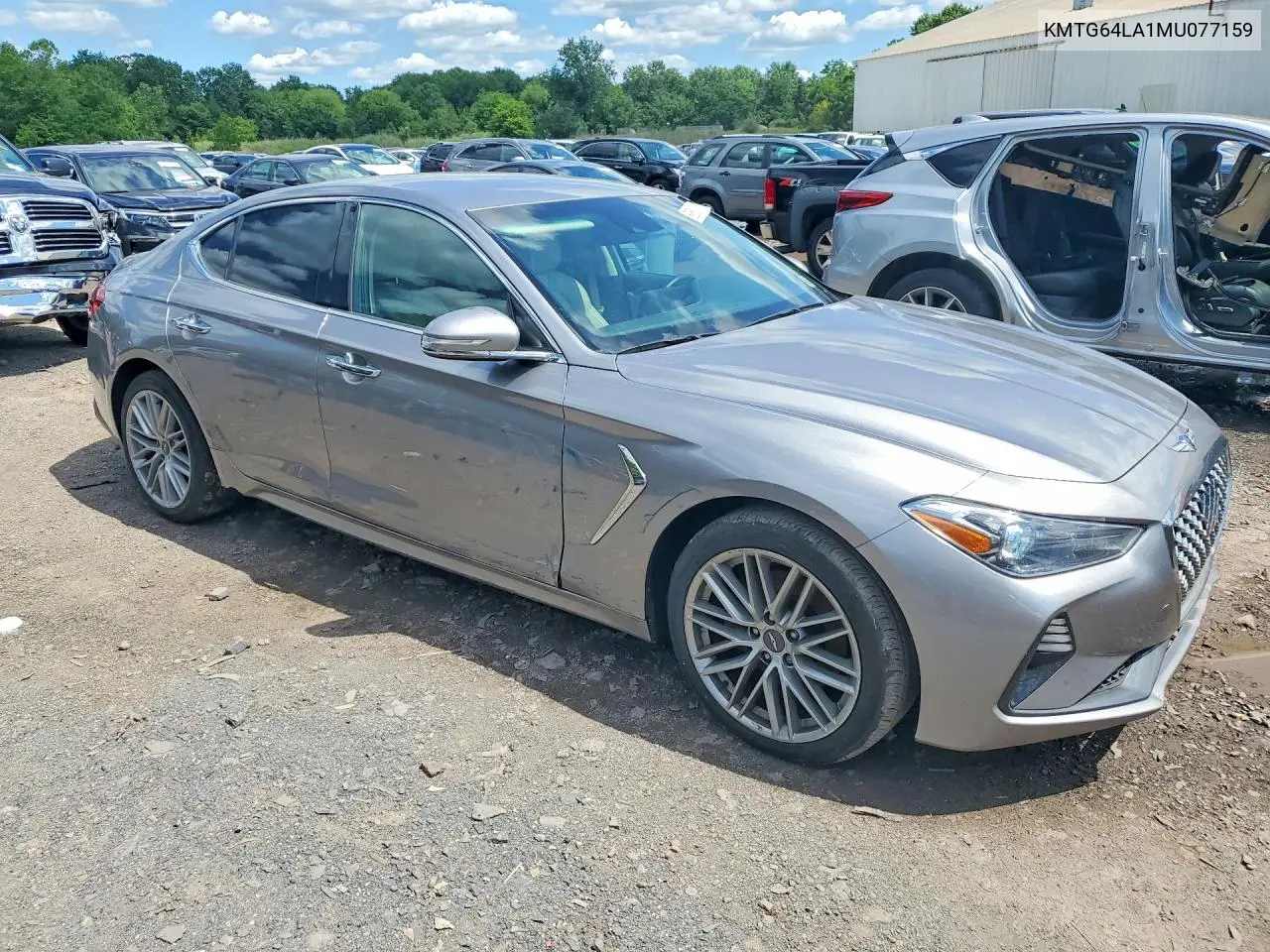 2021 Genesis G70 2.0T VIN: KMTG64LA1MU077159 Lot: 59588396